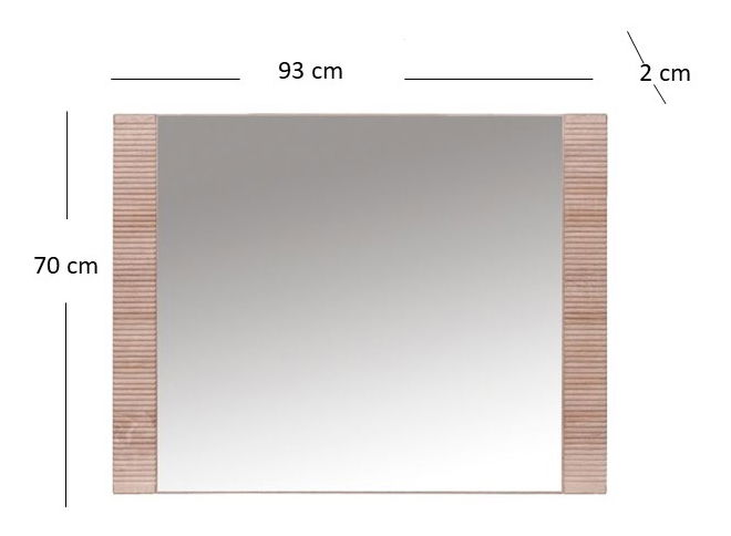 Zrcadlo Gwenn 90 (dub sonoma)