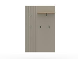 Věšákový panel Demandaron (taupe + dub silverjack)