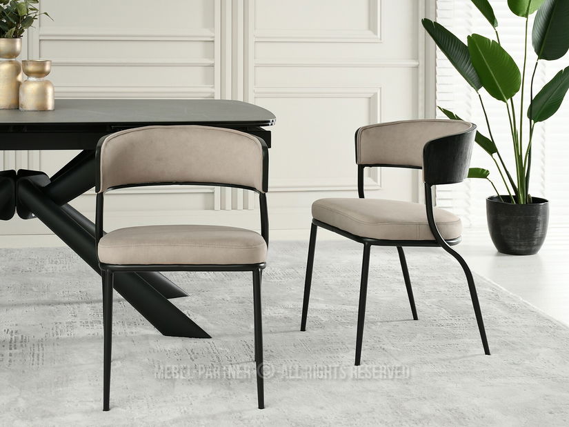 Židle Marta K (béžová + černá)