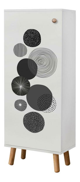 Předsíňová sestava Beside 39 (bílá + antracit)