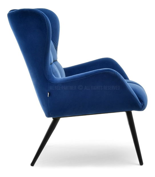 Křeslo Kikino (námořnická + černá)