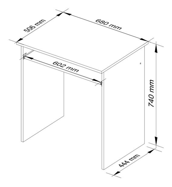 PC stůl Sepultura (wenge)