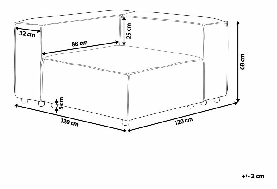 Křeslo Afrika (len šedá)