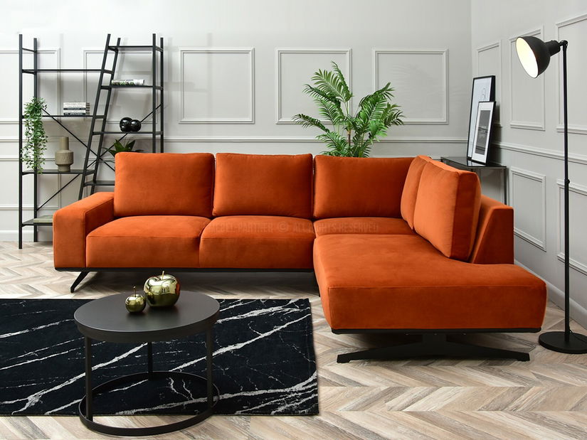 Rohová sedačka Números (černá)