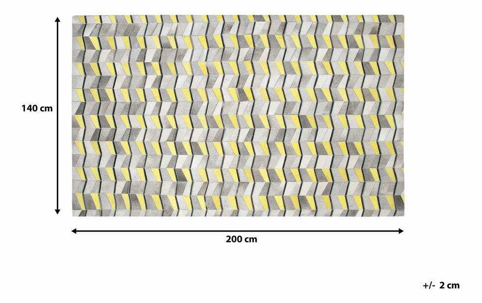 Koberec 200 cm Bright (světlešedá)