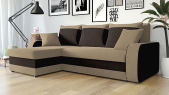 Rohová sedací souprava Maddox (tmavě šedá + světle šedá)