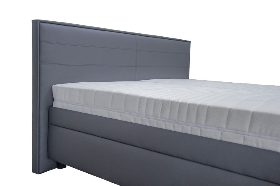 Manželská posteľ 180 cm Blanár Grand (sivá) (s roštem a matrací Riana)