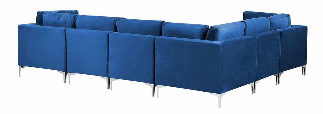 Rohová sedací souprava Eldridge (modrá) (P)