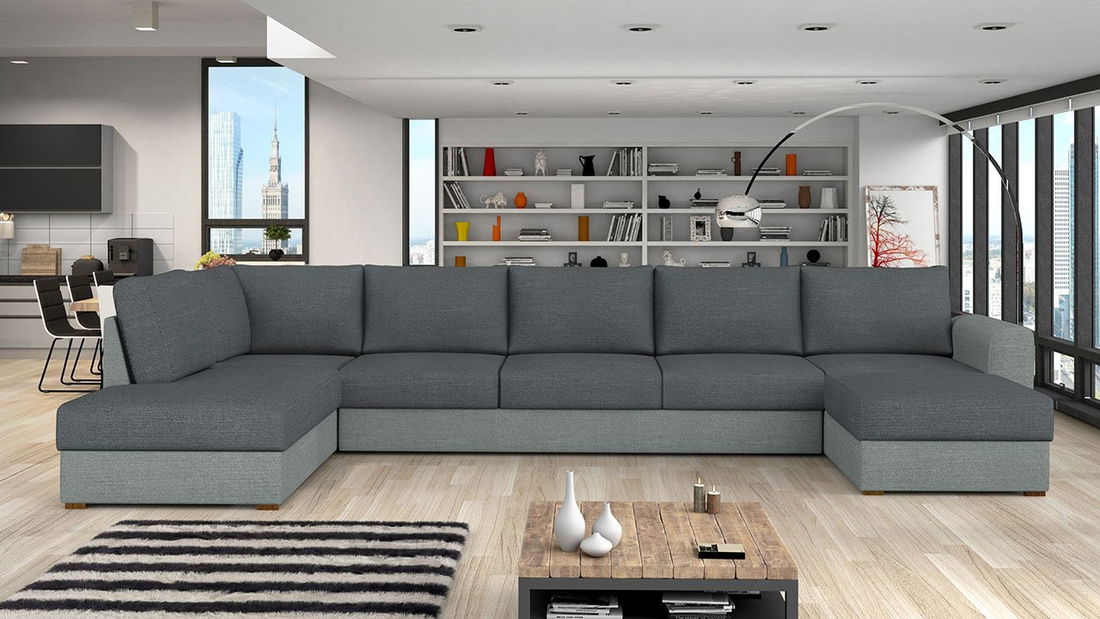 Rohová sedací souprava Astoris Large (šedá)