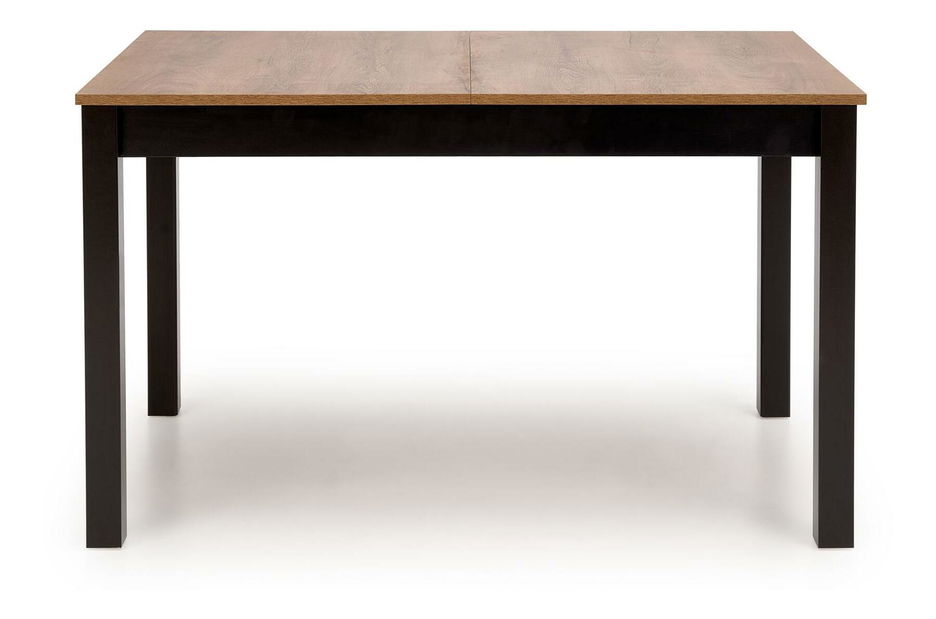 Rozkládací jídelní stůl Tentempies (dub hnědý + černá) (pro 4-6 osob)