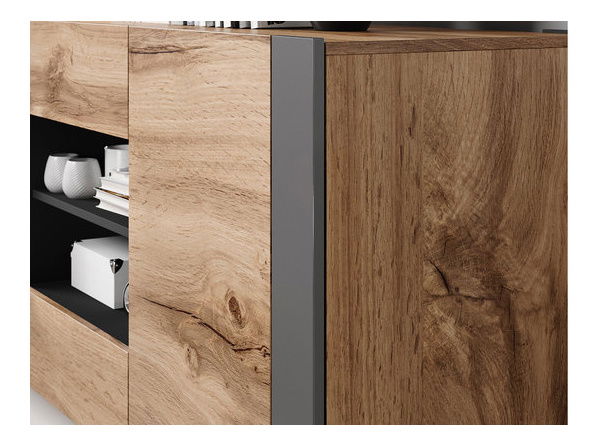 Nábytek do obývacího pokoje Elexia I (wotan + antracit)