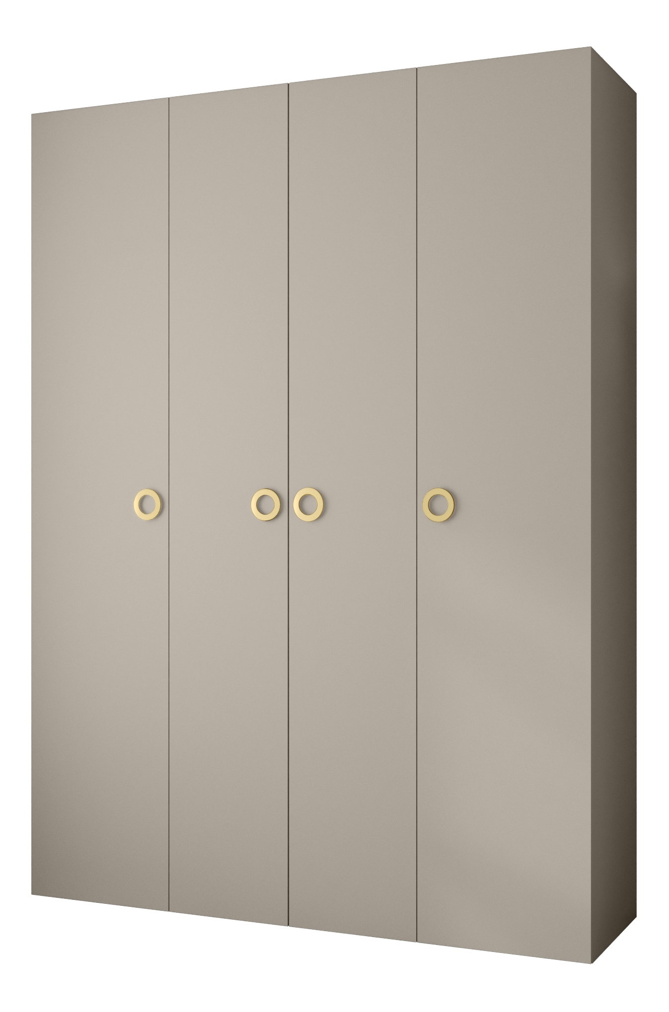 Šatní skříň 180 cm Carmela 40-1 (kašmír + zlatá)