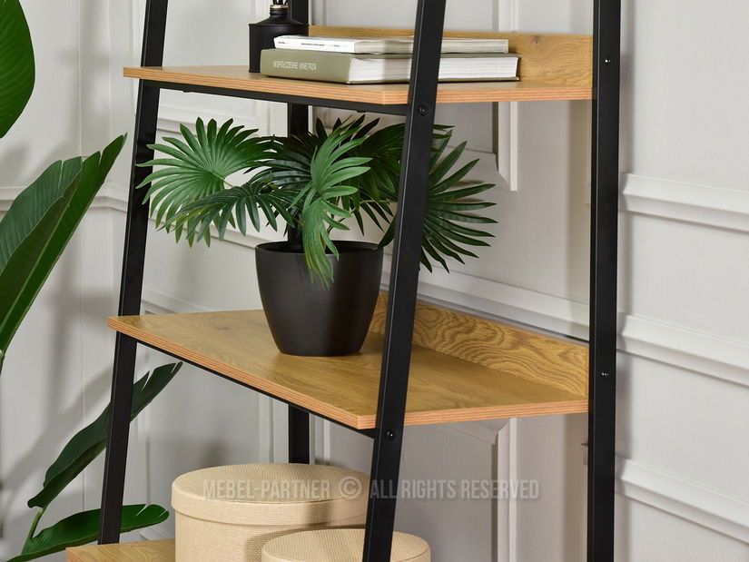 Regál Babs B (dub + černá)