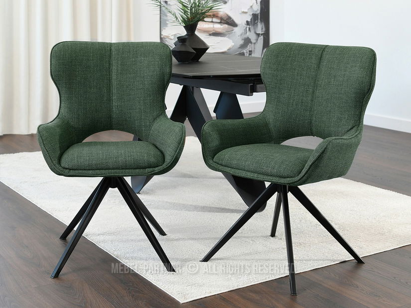 Židle Marge (zelená + černá)