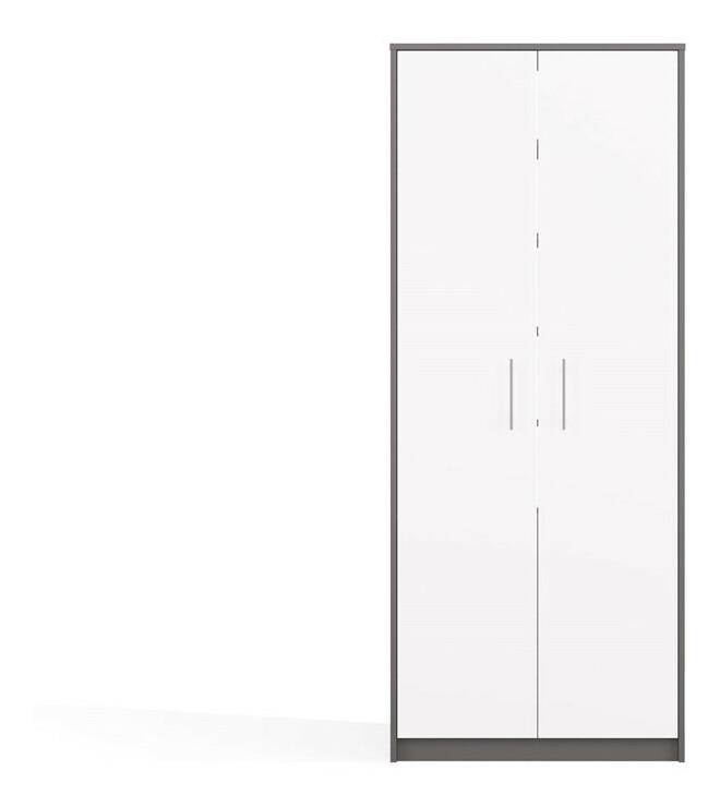 Policová skříň Obtenidas 1 (antracit + bílá)