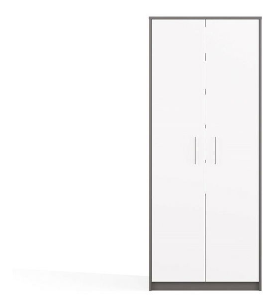 Policová skříň Obtenidas 1 (antracit + bílá)