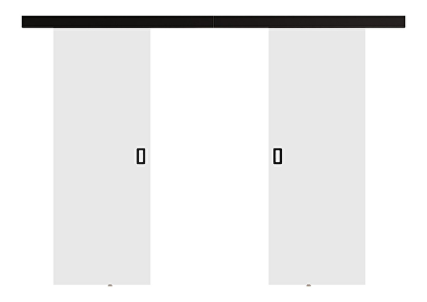 Posuvné dveře Jowenton Duo 132 (černá)