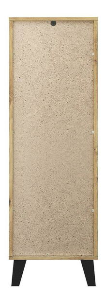 Komoda Brisas 3 (dub artisan + černá)