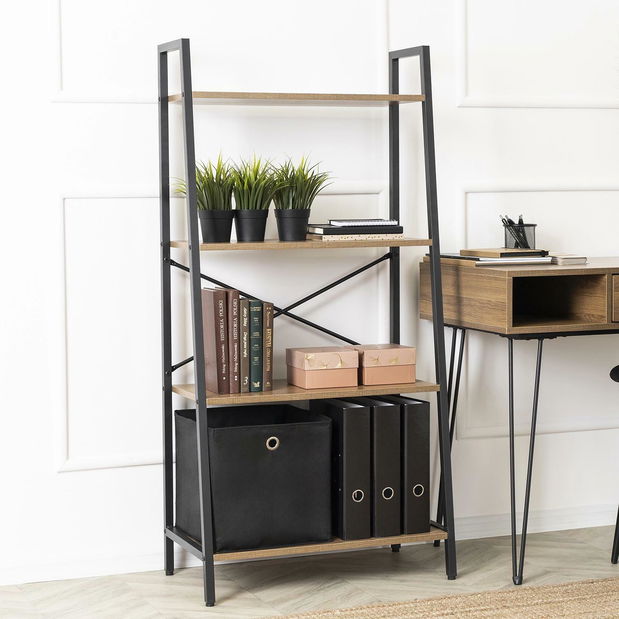 Regál Goleadora (ořech + černá)