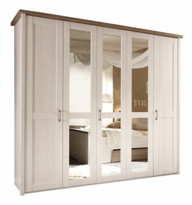 Šatní skříň Dawa (bílá + dub sonoma)