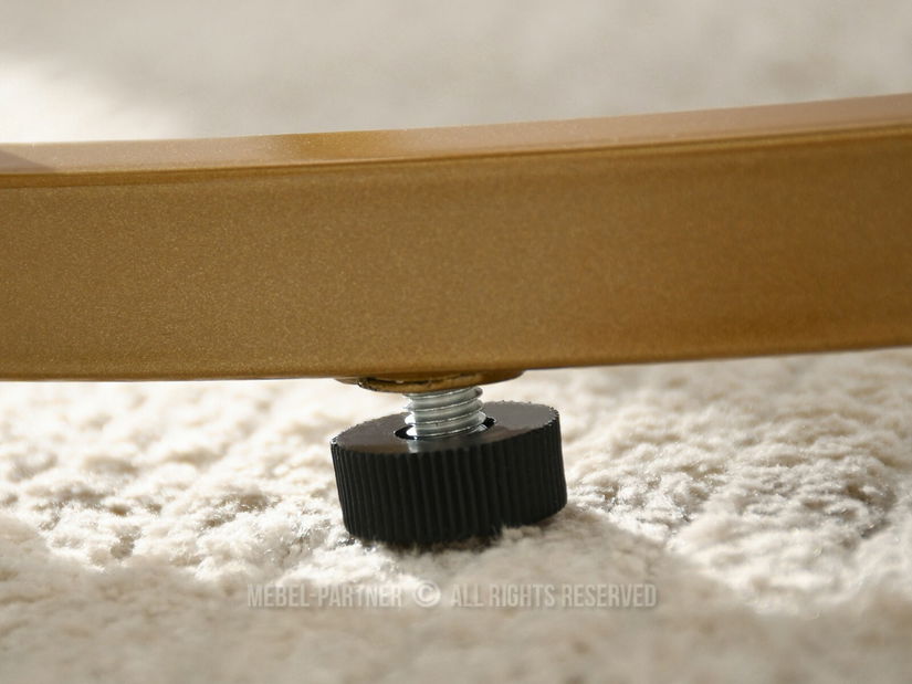 Konferenční stolek Klara (ořech + zlatá) *bazar