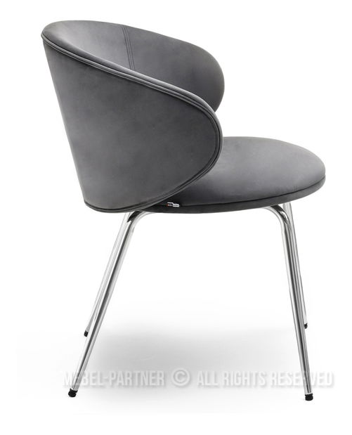 Židle Carmen (grafit + chromová)