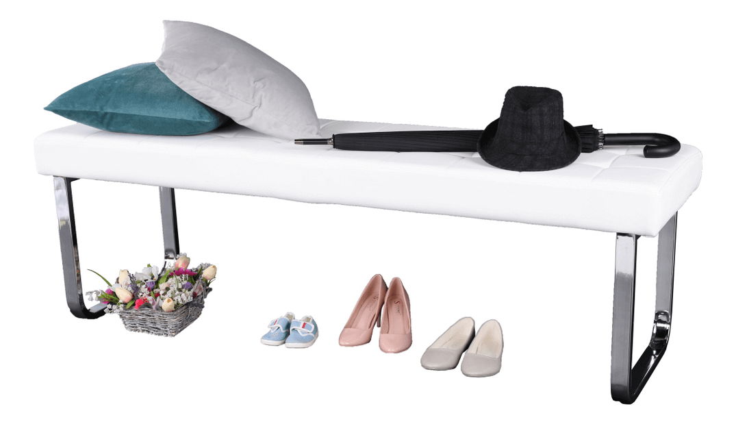 Lavice Briallen (bílá + chrom)