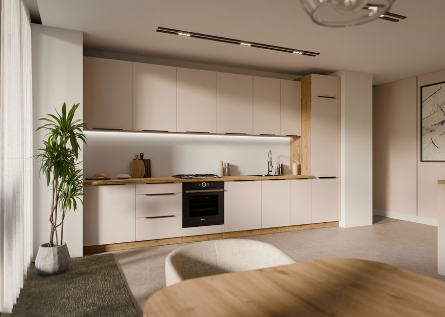 Horní kuchyňská skříňka Sayla 60 GU-36 1F (kašmír + dub artisan)