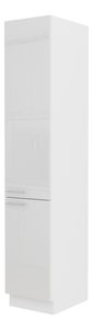 Potravinová kuchyňská skříňka Lavera 40 DK 210 2F (bílá + lesk bílý)