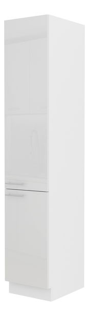 Potravinová kuchyňská skříňka Lavera 40 DK 210 2F (bílá + lesk bílý)
