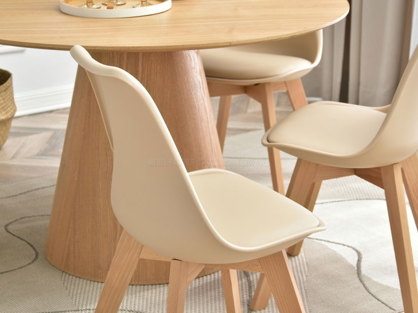 Židle Large Wood (béžová + černá)