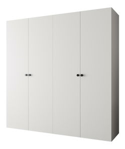 Šatní skříň 200 cm Parna 1 (bílá + černá)