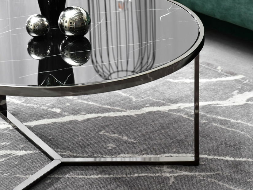 Konferenční stolek Natol (černá + nikl)