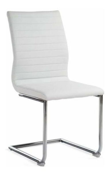 Jídelní židle Olwen (ekokůže bílá)