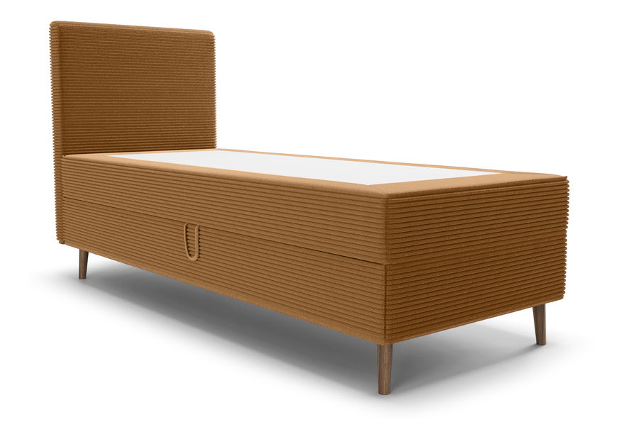 Jednolůžková postel 80 cm Napoli Bonell (karamelová) (s roštem, bez úl. prostoru)