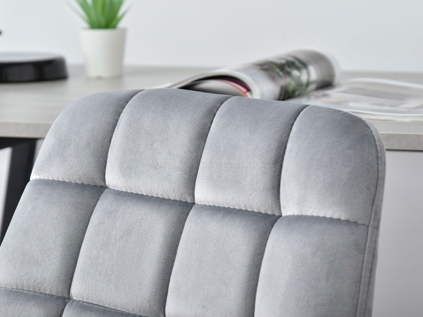 Židle Eleanor (šedá + chromová)