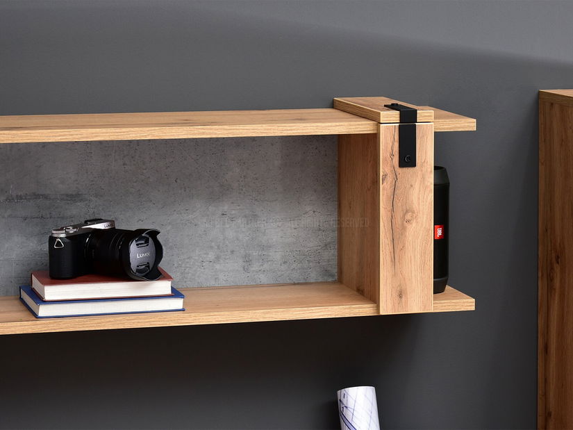 Obývací stěna Subrayado 03 (dub + černá)