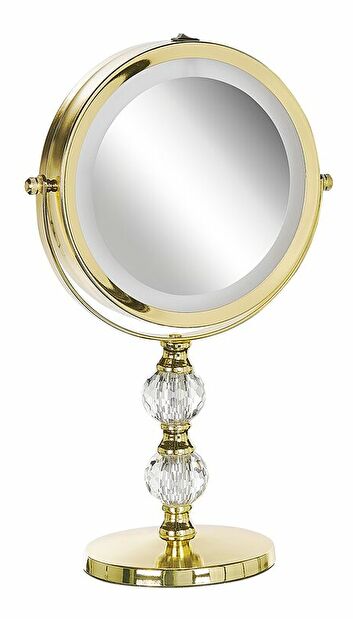 Makeup zrcadlo ø 18 cm Clair (zlatá)