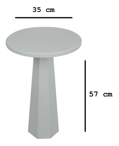 Příruční stolek Lilia L(bílá)