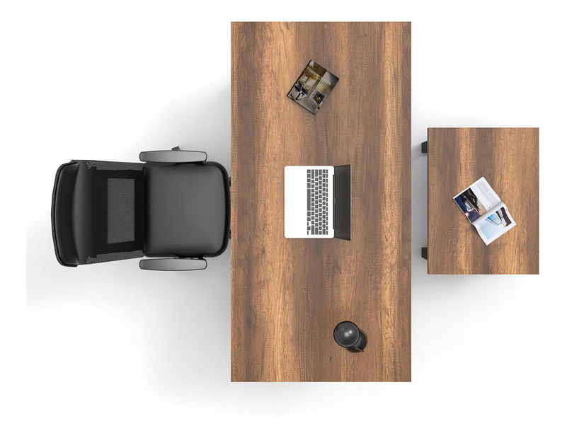 Kancelářská sestava Minnie 07 (Ořech + Antracit)