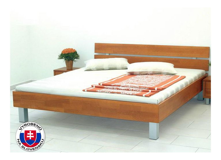 Jednolůžková postel 220x100 cm Klára laťové čelo 