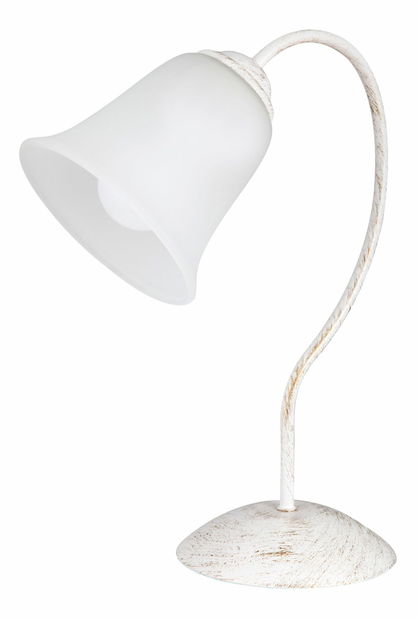 Stolní lampa Fabiola 7260 (antická bílá + opálové sklo)