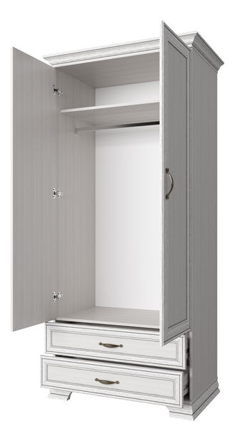 Šatní skříň Terina (woodline krém)