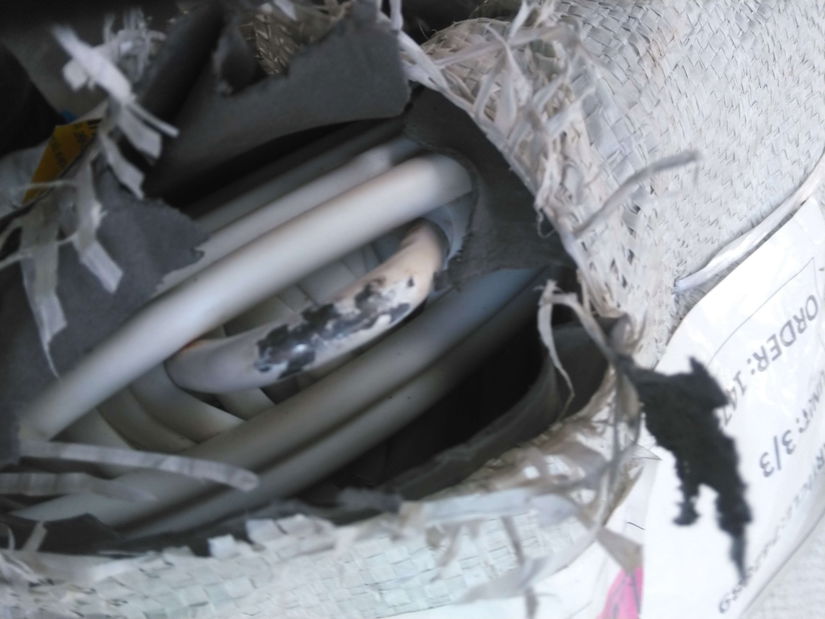 Závěsné křeslo se stojanem FENI (kov) (bílé) *bazar