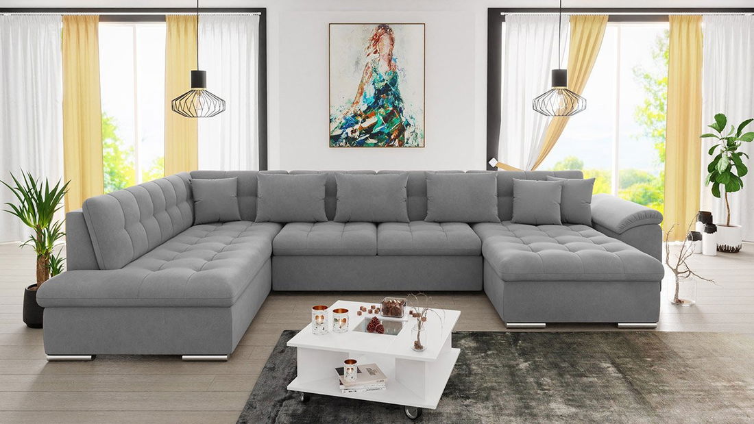 Rohová sedací souprava Talia (tmavě zelená)