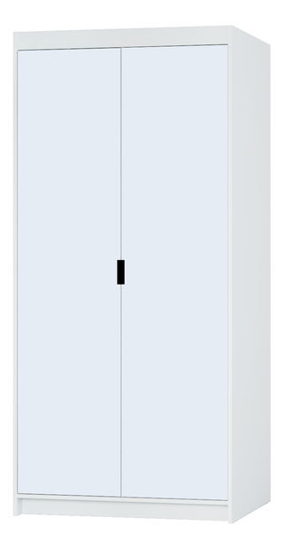 Šatní skříň se zrcadlem Elanor I (bílá)