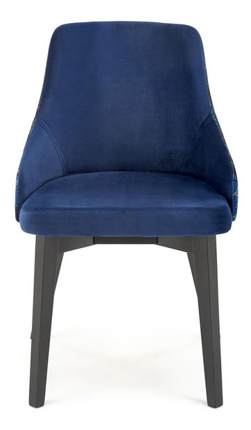 Jídelní židle Edo (černá + modrá)