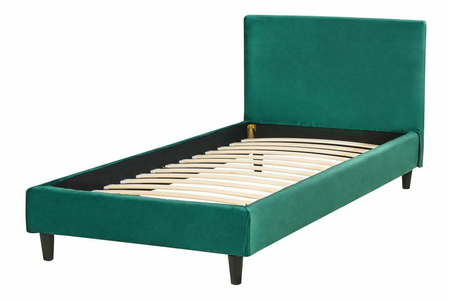 Jednolůžková postel 200 x 90 cm Ferdinand (zelená) (s roštem)