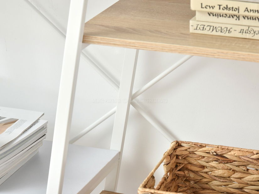 Regál Gecon Reg Zes (sonoma + bílá)