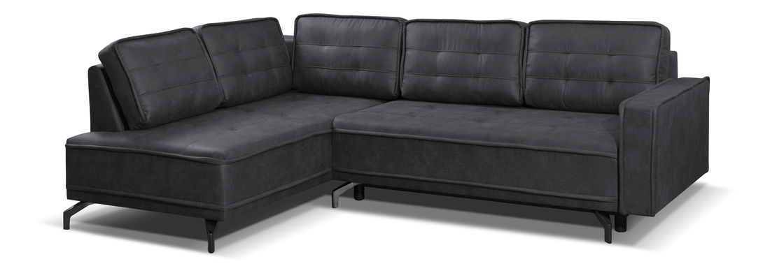 Rohová sedací souprava Tanore (tmavě šedá) (L)